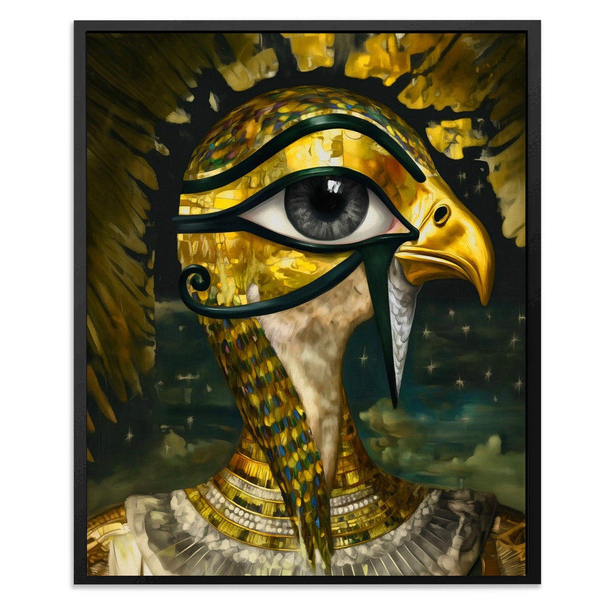 Falcon's Divine Eye - Luxury Wall Art
