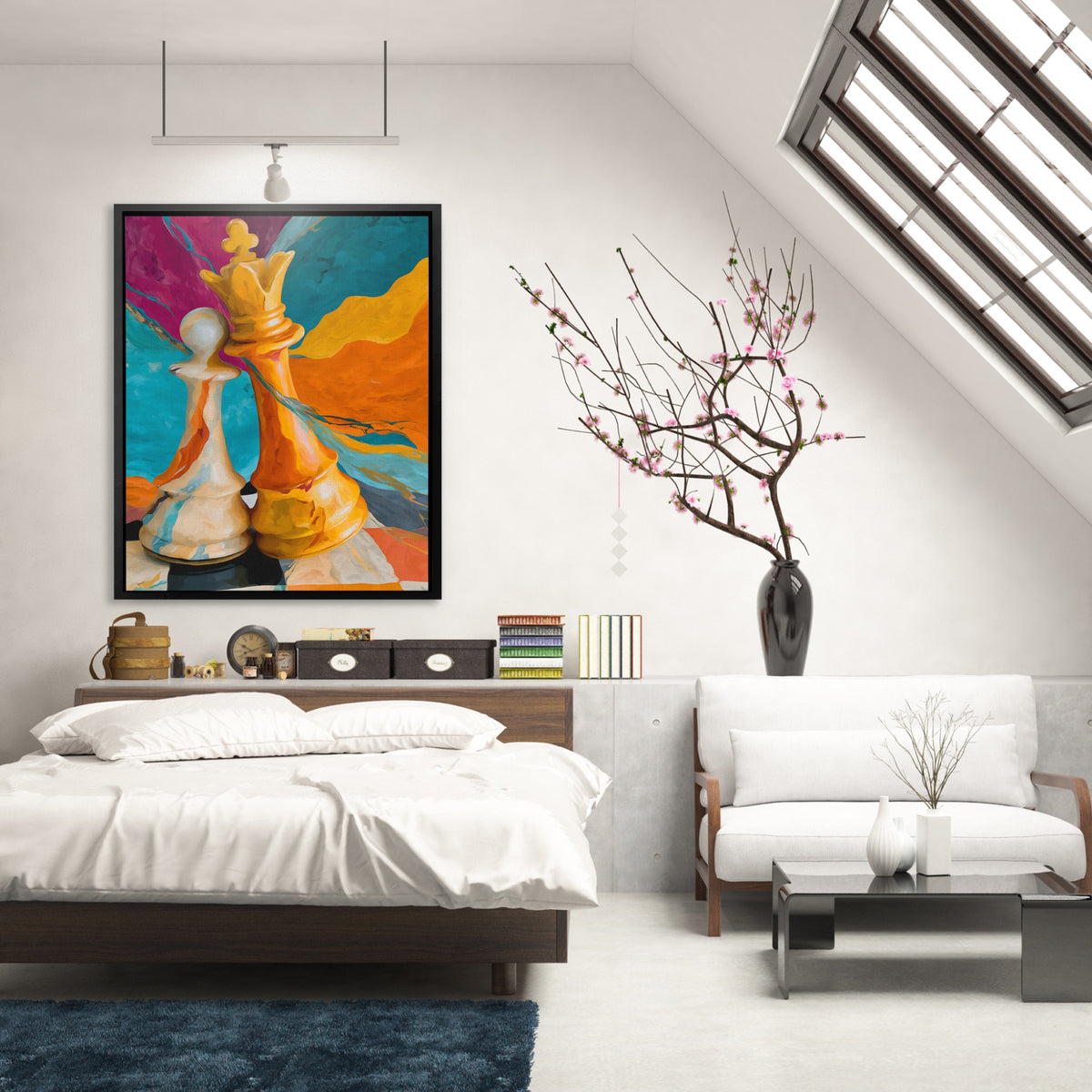 Fallen King Checkmate — Fallen King Checkmate Lighted Room 150