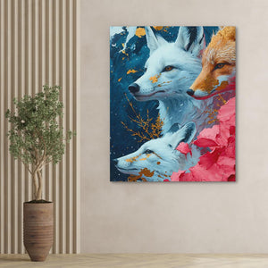 Family of Foxes - Luxury Wall Art