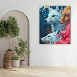 Family of Foxes - Luxury Wall Art