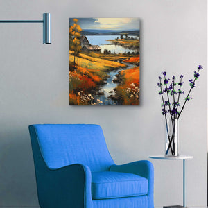 Farm By the Lake - Luxury Wall Art