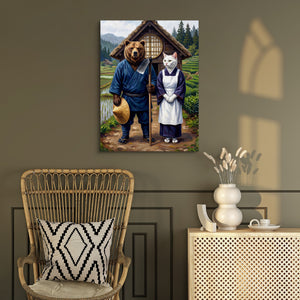 Farmers By Thatched House — farmers by thatched house sq chair wall v2 1port flush print