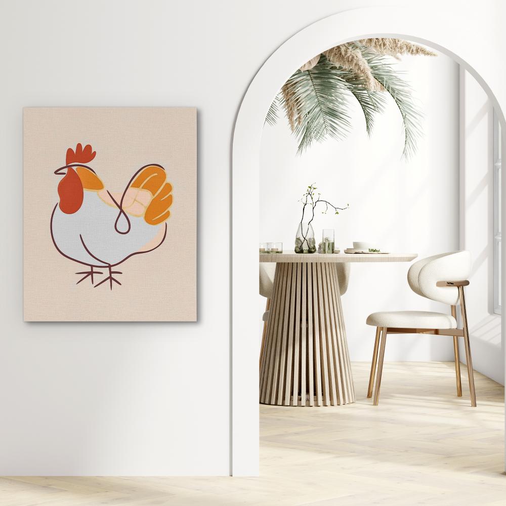 Farmyard Cluck - Luxury Wall Art