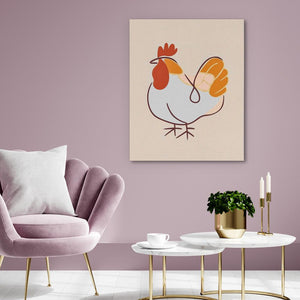 Farmyard Cluck - Luxury Wall Art