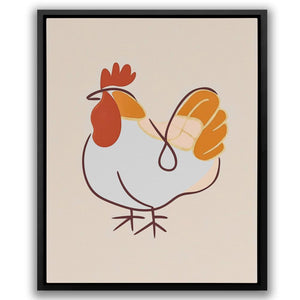 Farmyard Cluck - Luxury Wall Art