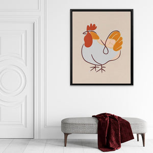 Farmyard Cluck - Luxury Wall Art