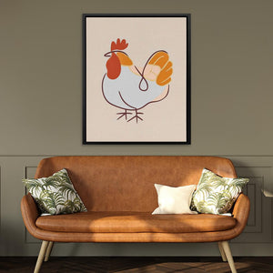 Farmyard Cluck - Luxury Wall Art