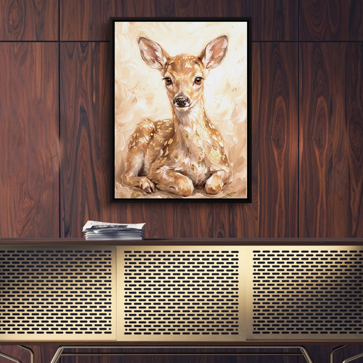 Fawn Dappled Cream - Luxury Wall Art