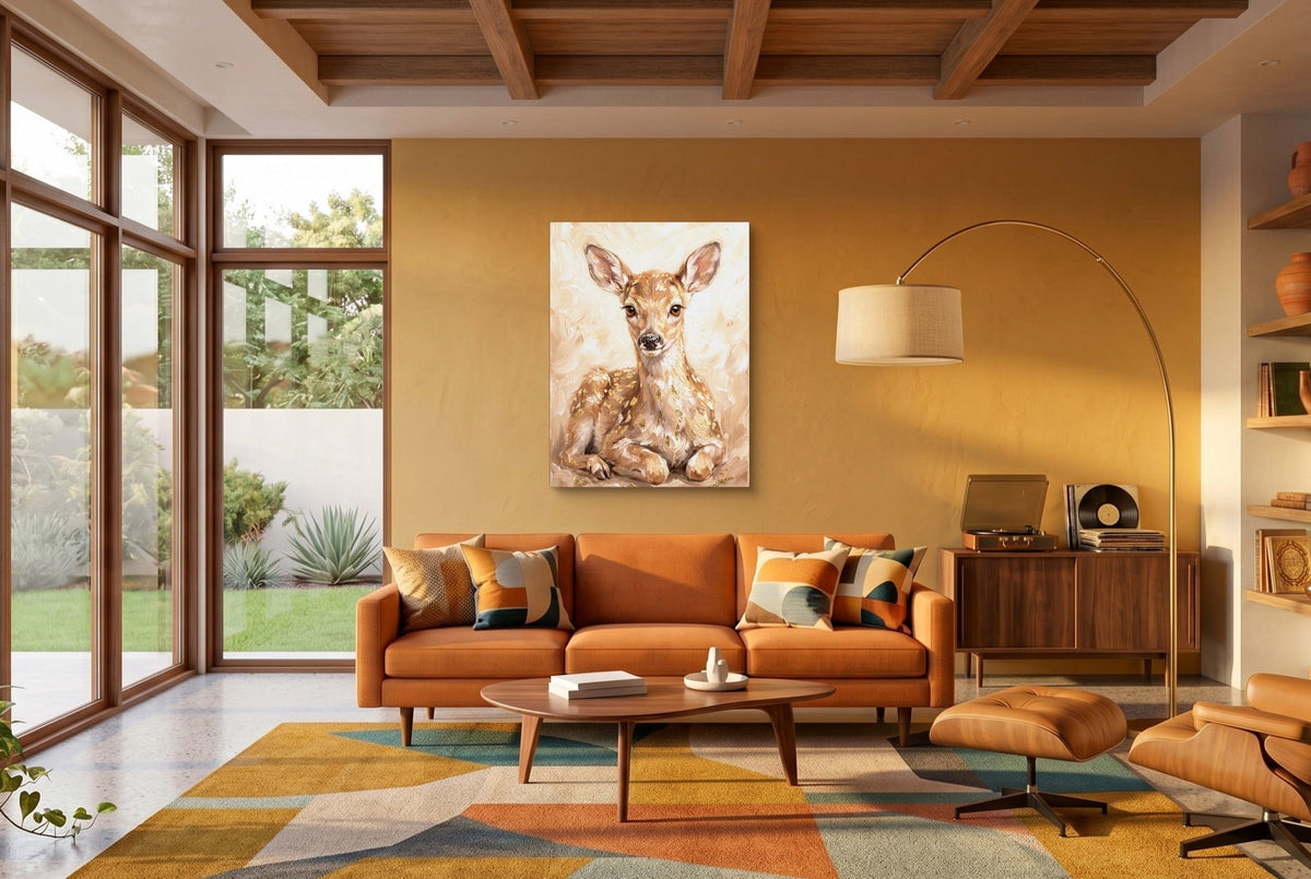 Fawn Dappled Cream - Luxury Wall Art