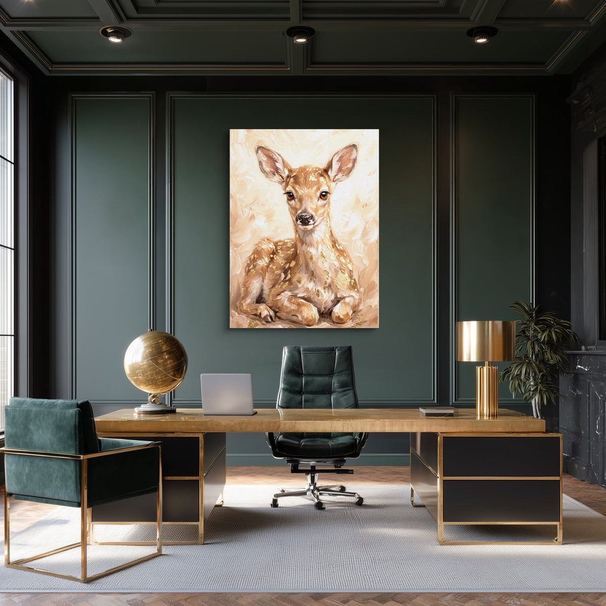 Fawn Dappled Cream - Luxury Wall Art