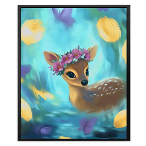 Fawn’s Floral Dreams - Luxury Wall Art