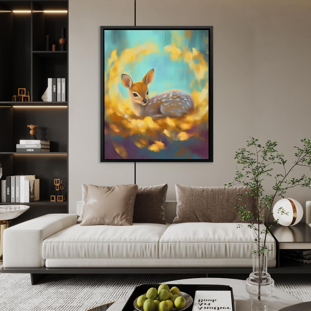 Fawn’s Gentle Glow - Luxury Wall Art