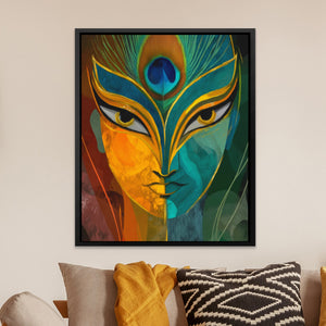 Feathered Divine Portrait - Luxury Wall Art