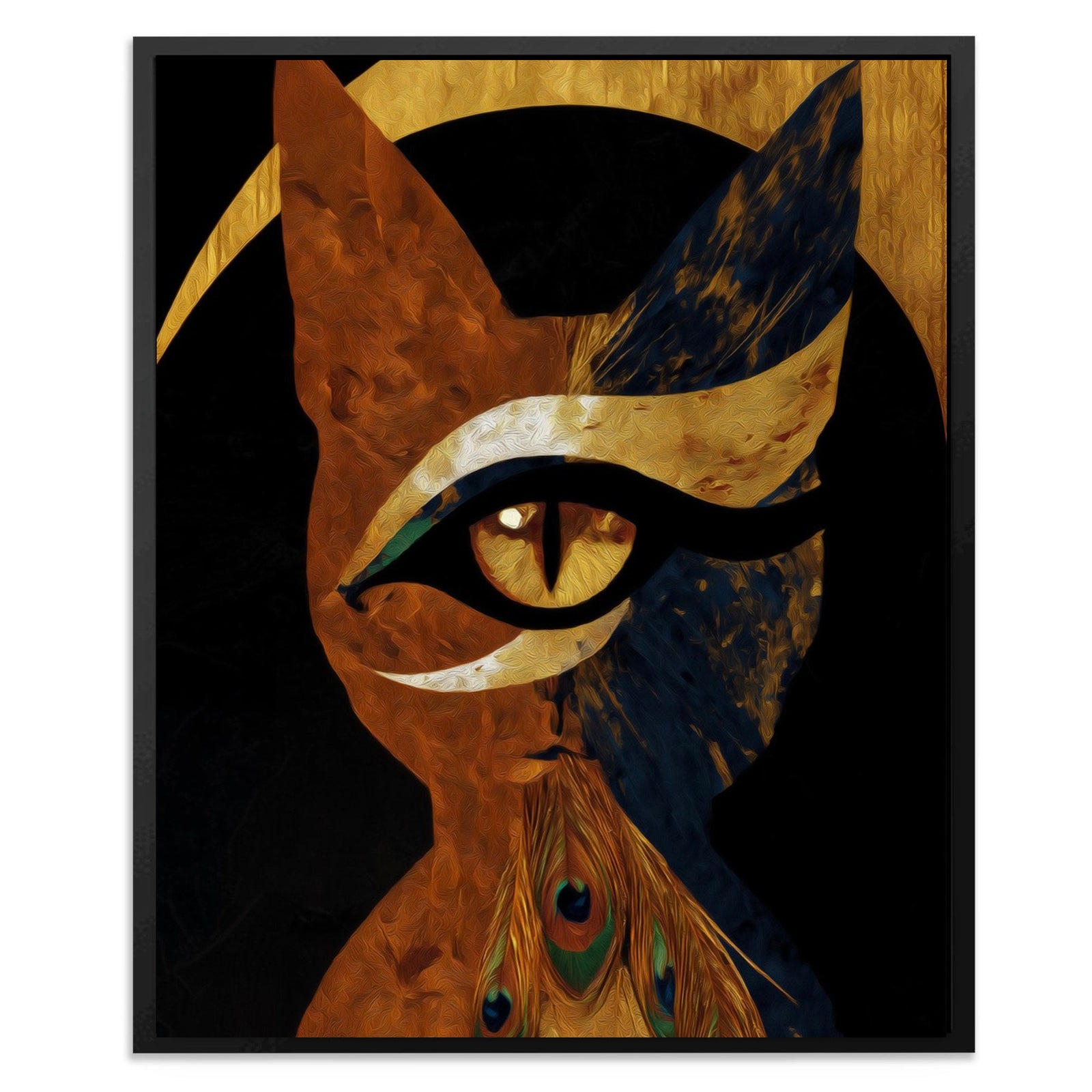 Feathered Feline Oracle - Luxury Wall Art