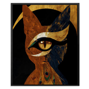 Feathered Feline Oracle - Luxury Wall Art