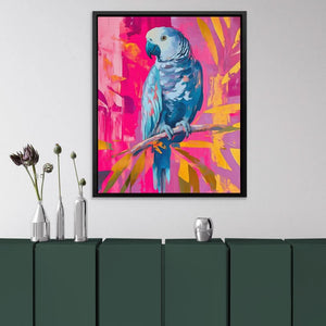 Feathers & Magenta - Luxury Wall Art
