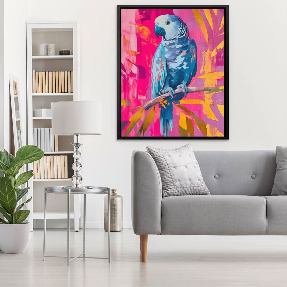 Feathers &amp; Magenta - Luxury Wall Art