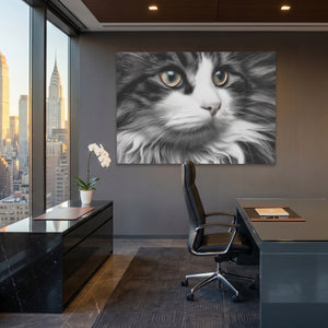 Feline Amber Gaze — Feline Amber Gaze Office View Land 213
