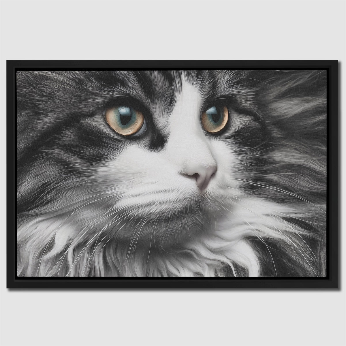 Feline Amber Gaze — Feline Amber Gaze Close Up Landscape 133
