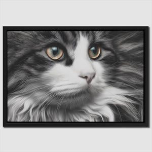 Feline Amber Gaze — Feline Amber Gaze Close Up Landscape 133