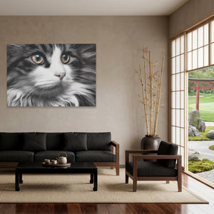 Feline Amber Gaze — Feline Amber Gaze Japanese Garden Land 149