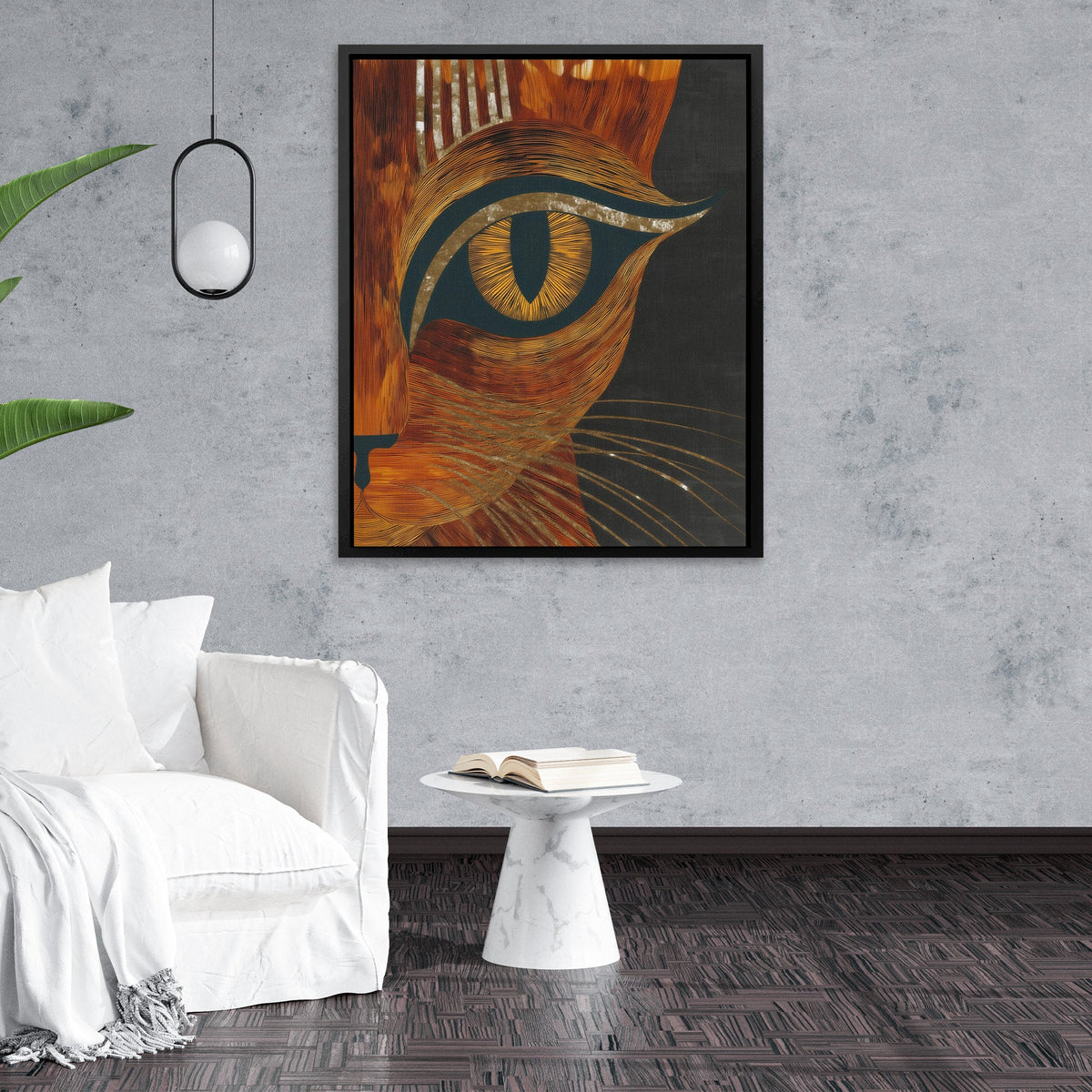 Feline Amber Oracle II - Luxury Wall Art