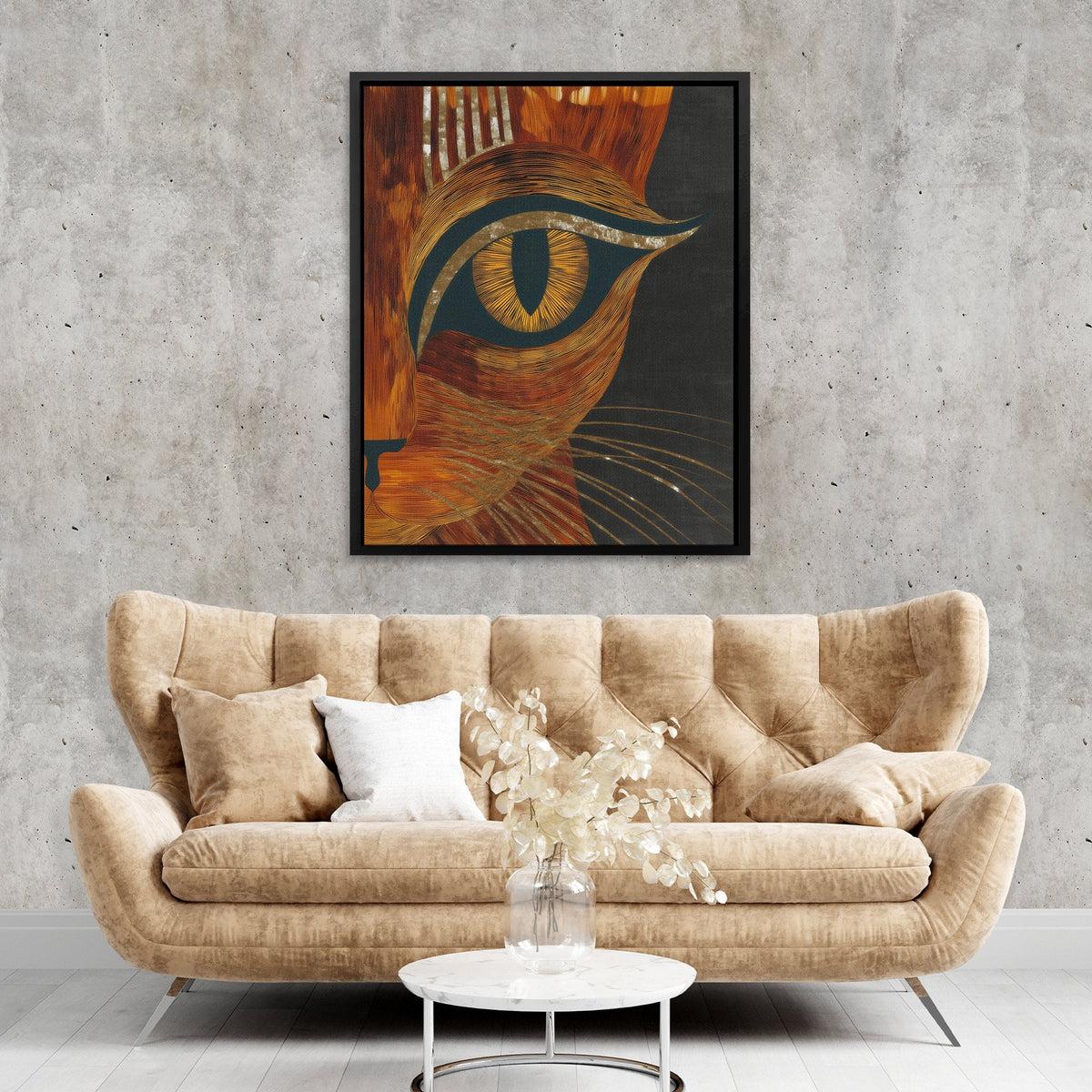 Feline Amber Oracle II - Luxury Wall Art
