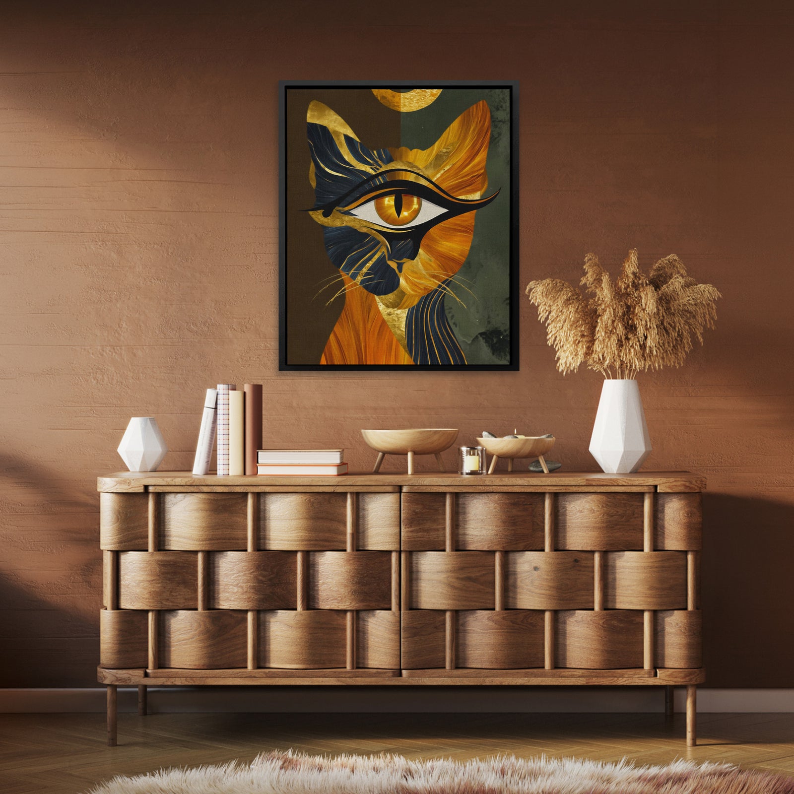 Feline Amber Shadows