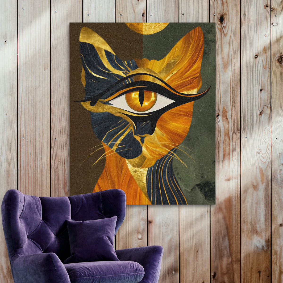 Feline Amber Shadows