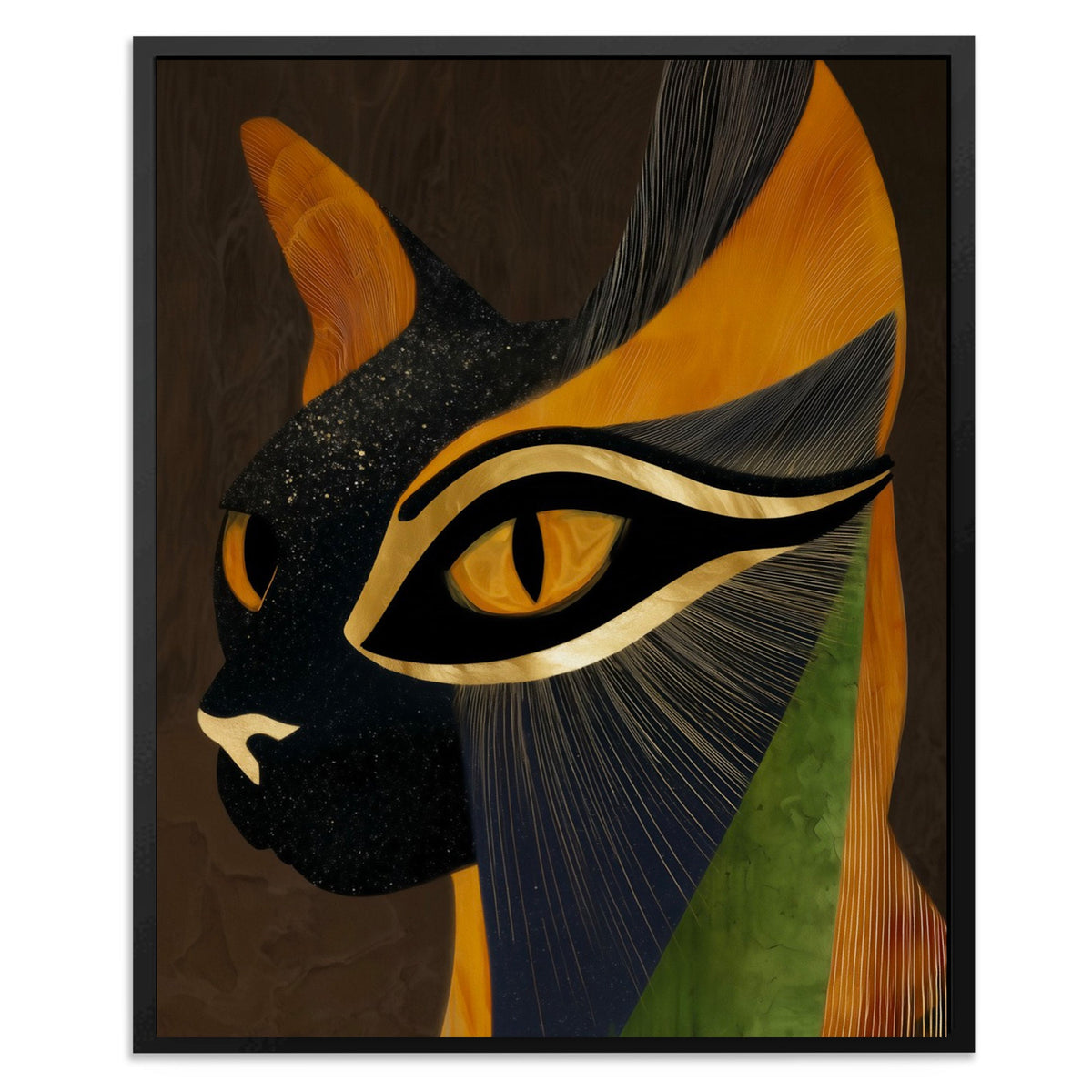 Feline Ceremonial Mask - Luxury Wall Art