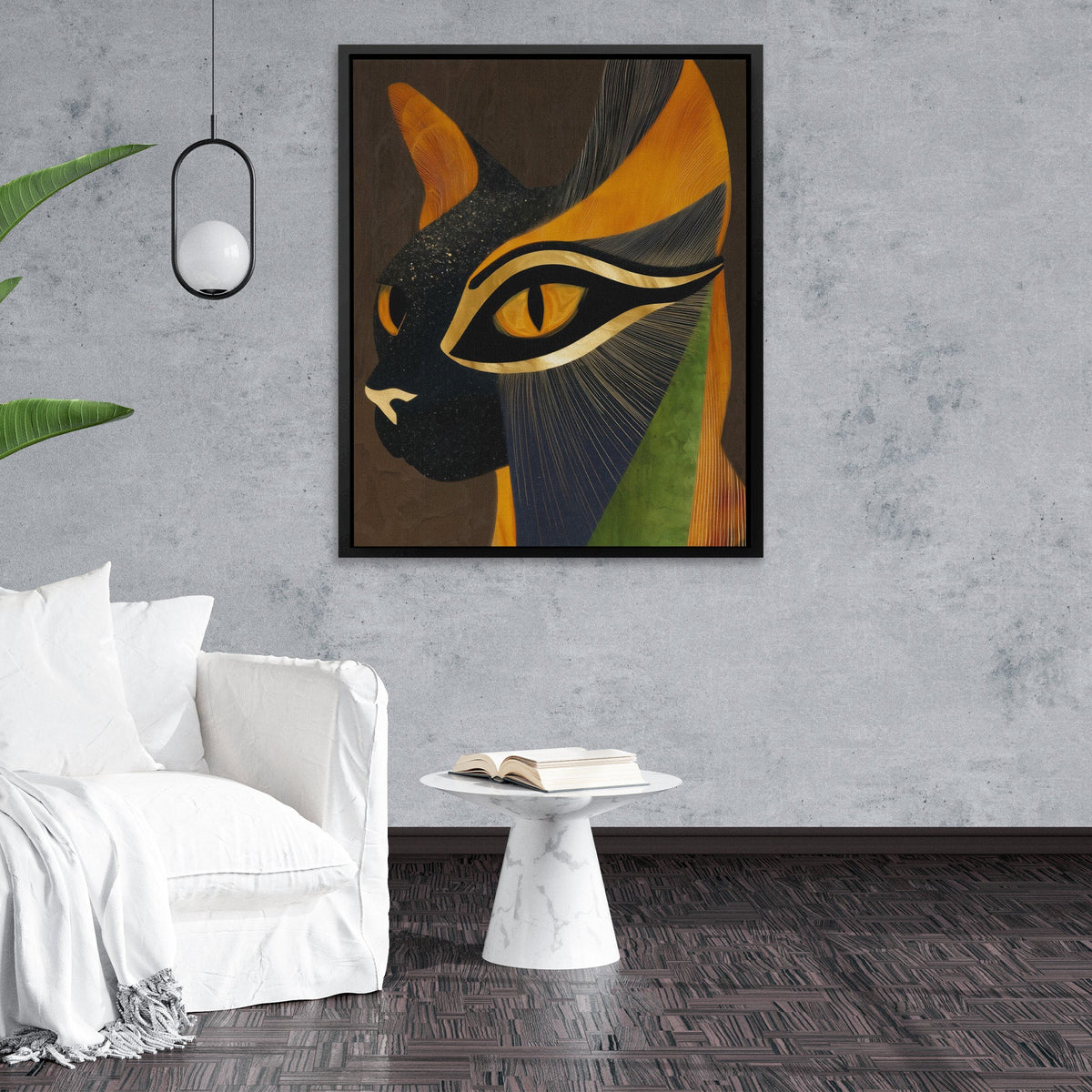 Feline Ceremonial Mask - Luxury Wall Art