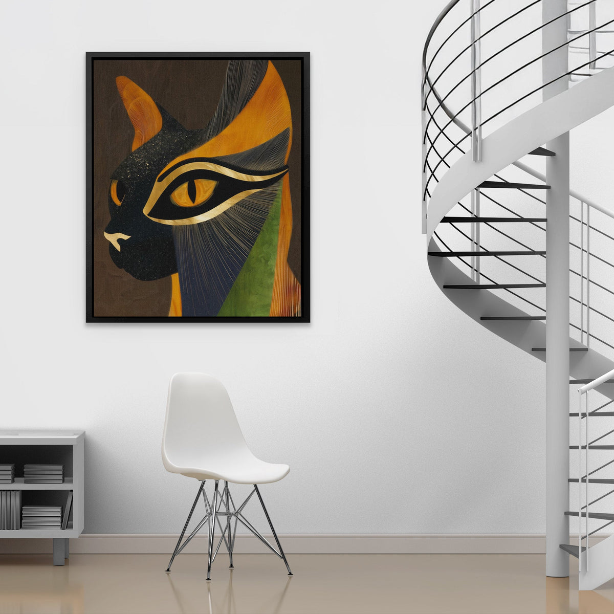 Feline Ceremonial Mask - Luxury Wall Art