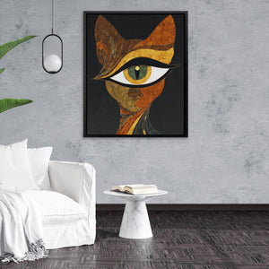 Feline Copper Oracle - Luxury Wall Art