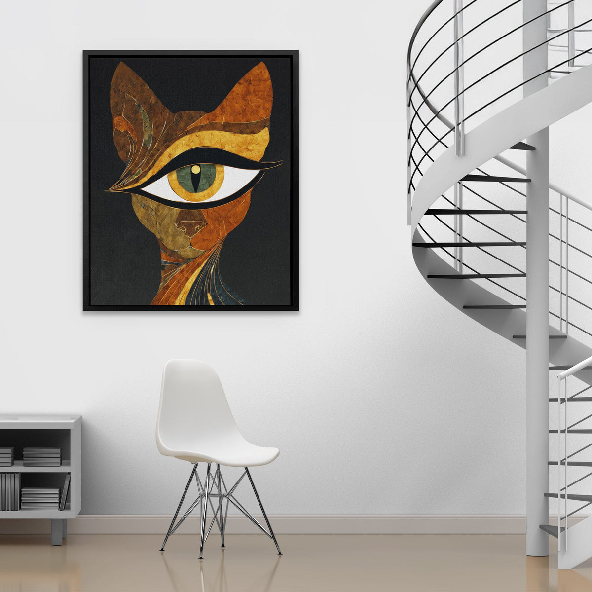Feline Copper Oracle - Luxury Wall Art