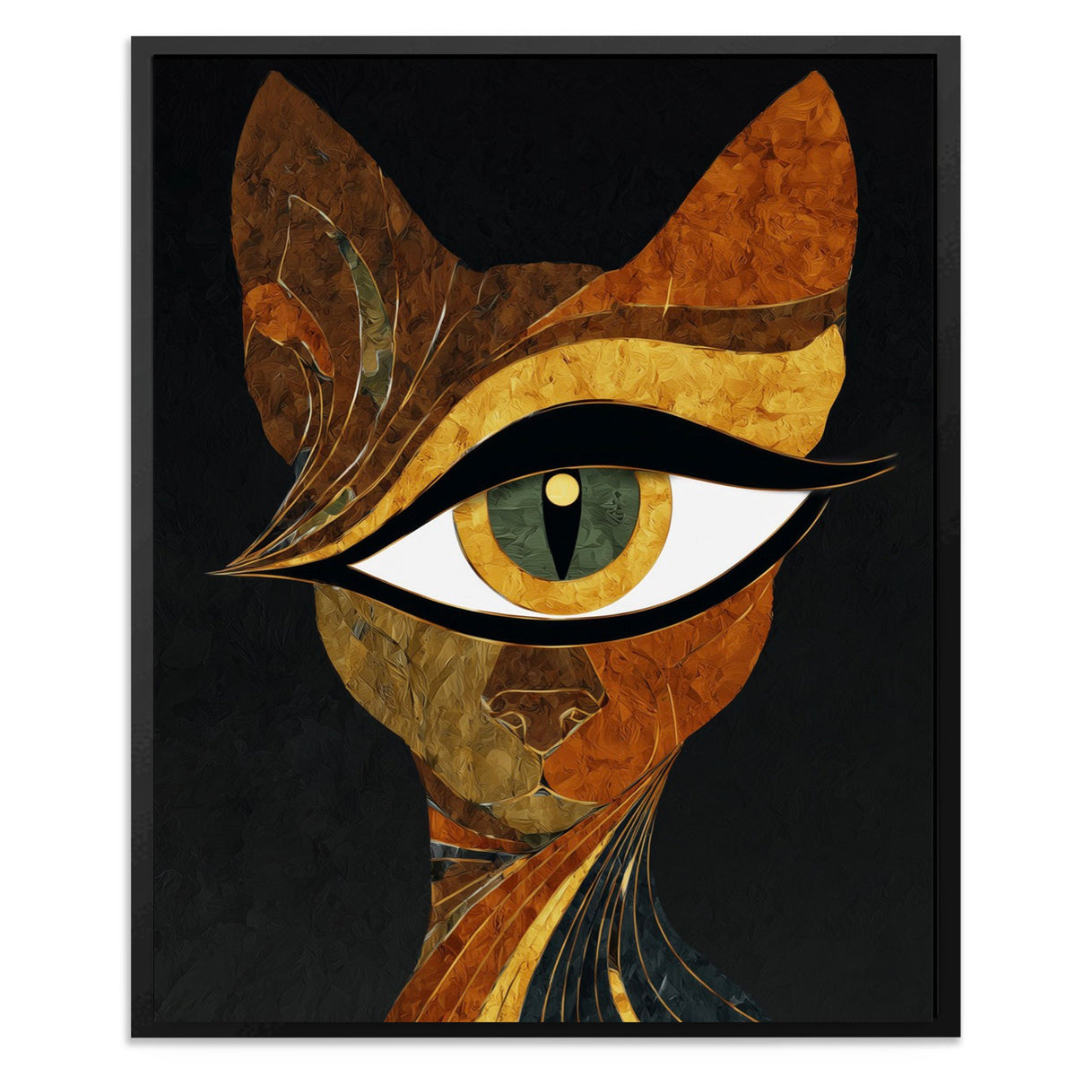 Feline Copper Oracle - Luxury Wall Art
