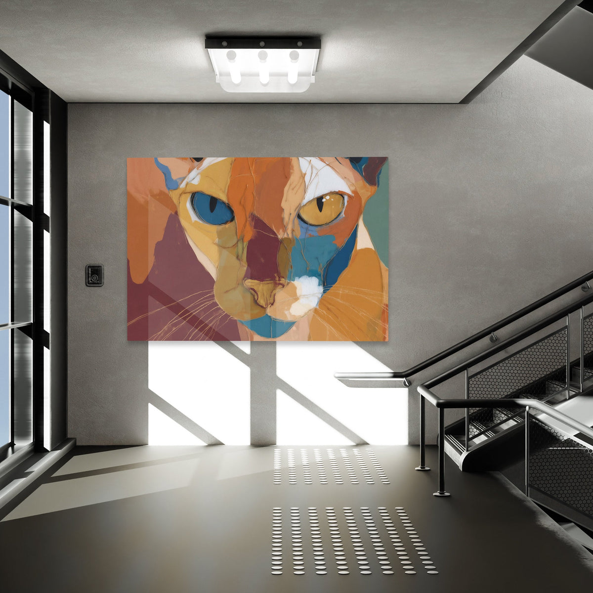 Feline Dual Eyes - Luxury Wall Art