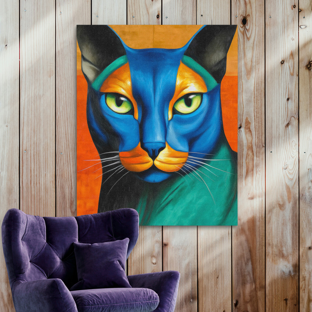 Feline Electric Portrait