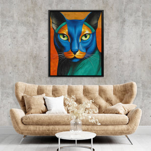 Feline Electric Portrait - Luxury Wall Art