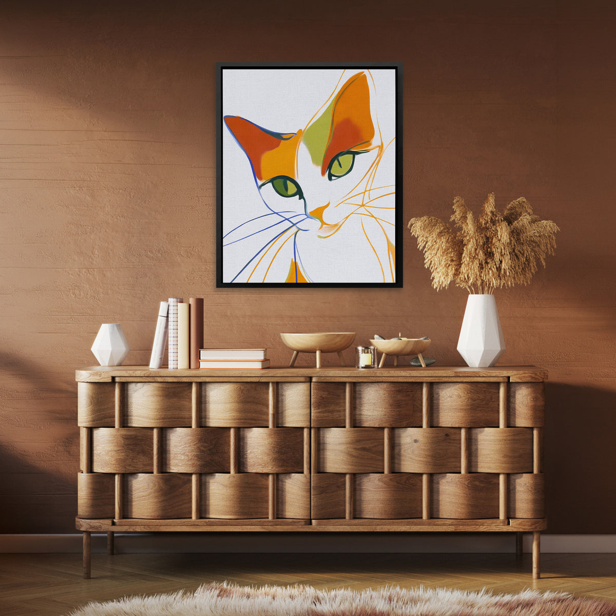 Feline Electric Storm - Luxury Wall Art