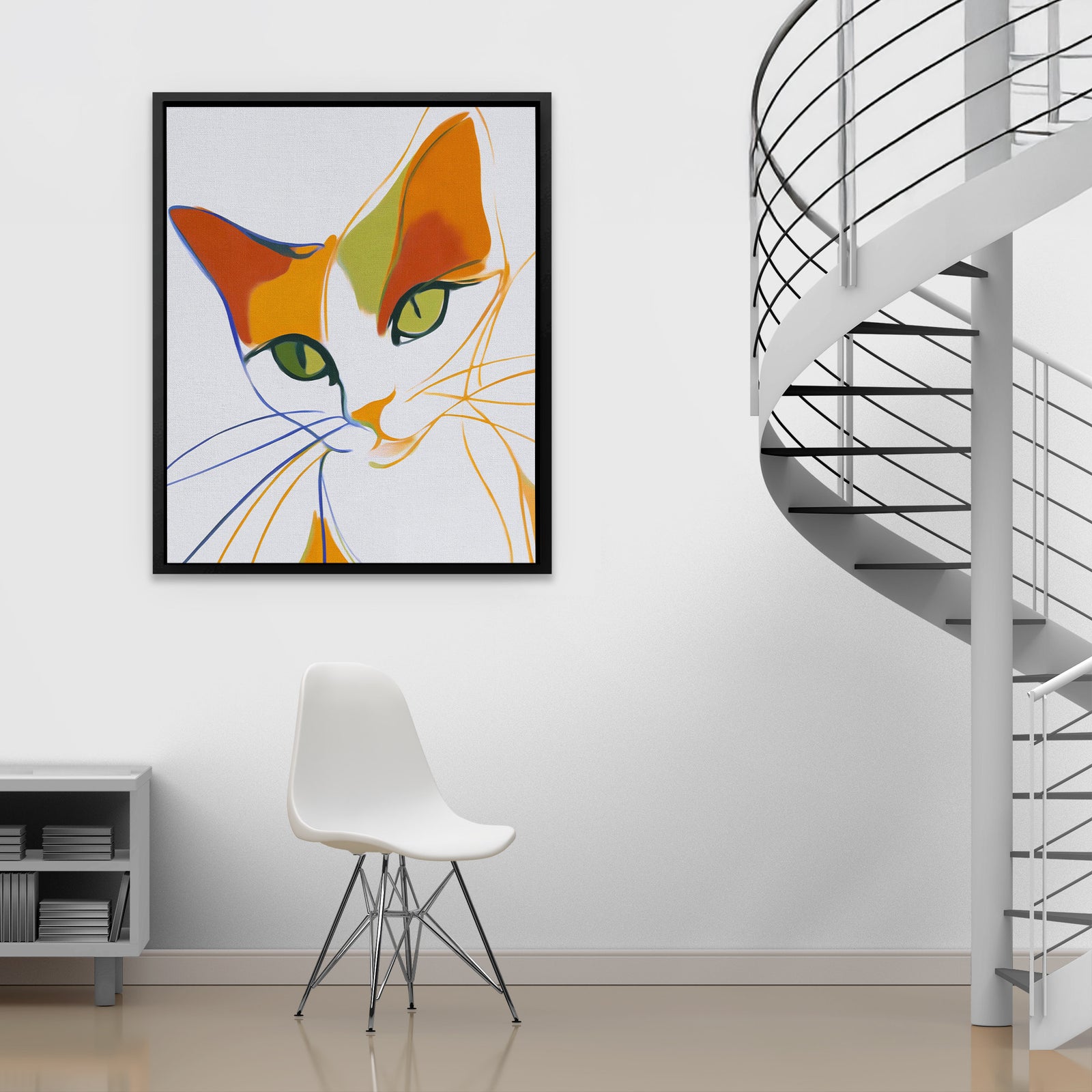 Feline Electric Storm - Luxury Wall Art