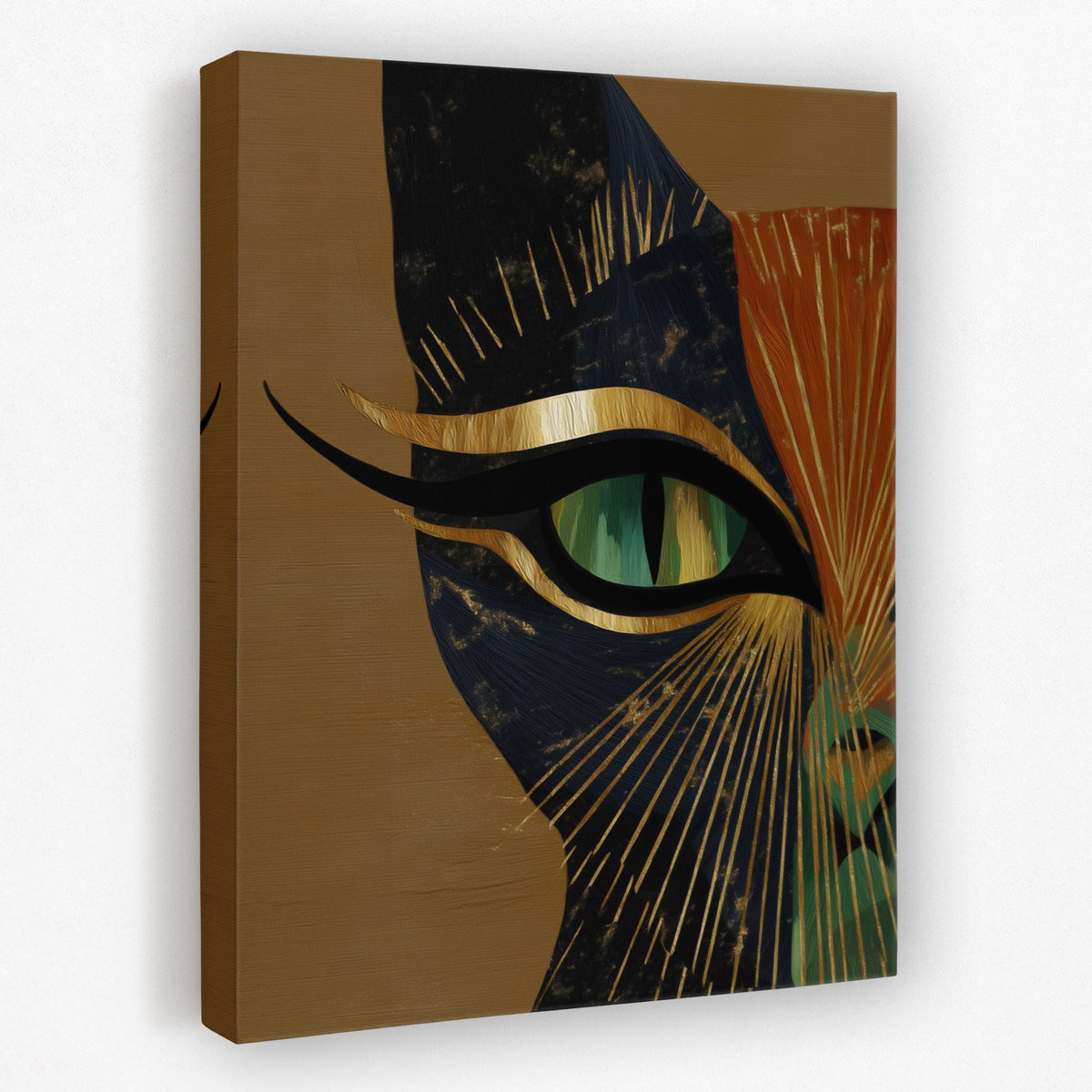 Feline Fire Eye - Luxury Wall Art