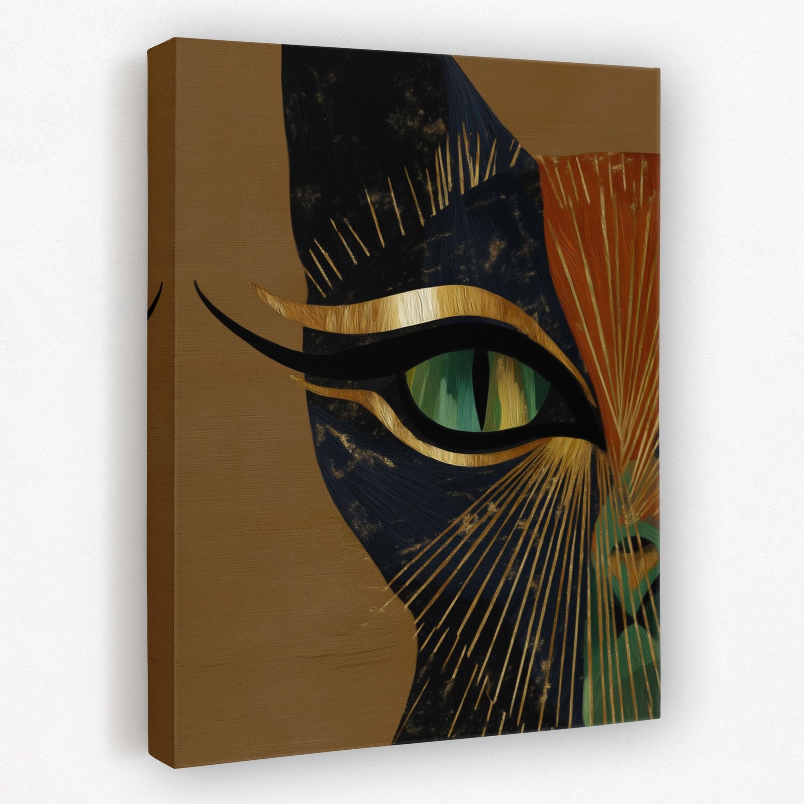 Feline Fire Eye - Luxury Wall Art