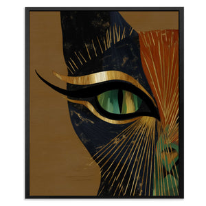 Feline Fire Eye - Luxury Wall Art