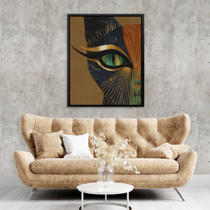 Feline Fire Eye - Luxury Wall Art