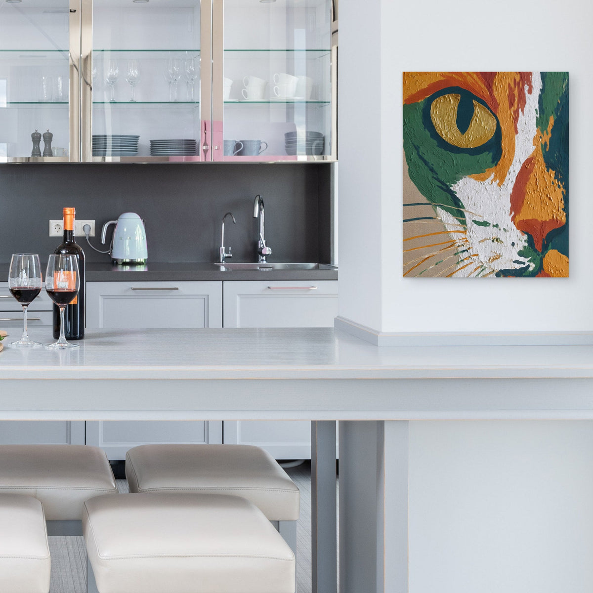 Feline Liquid Dreams - Luxury Wall Art