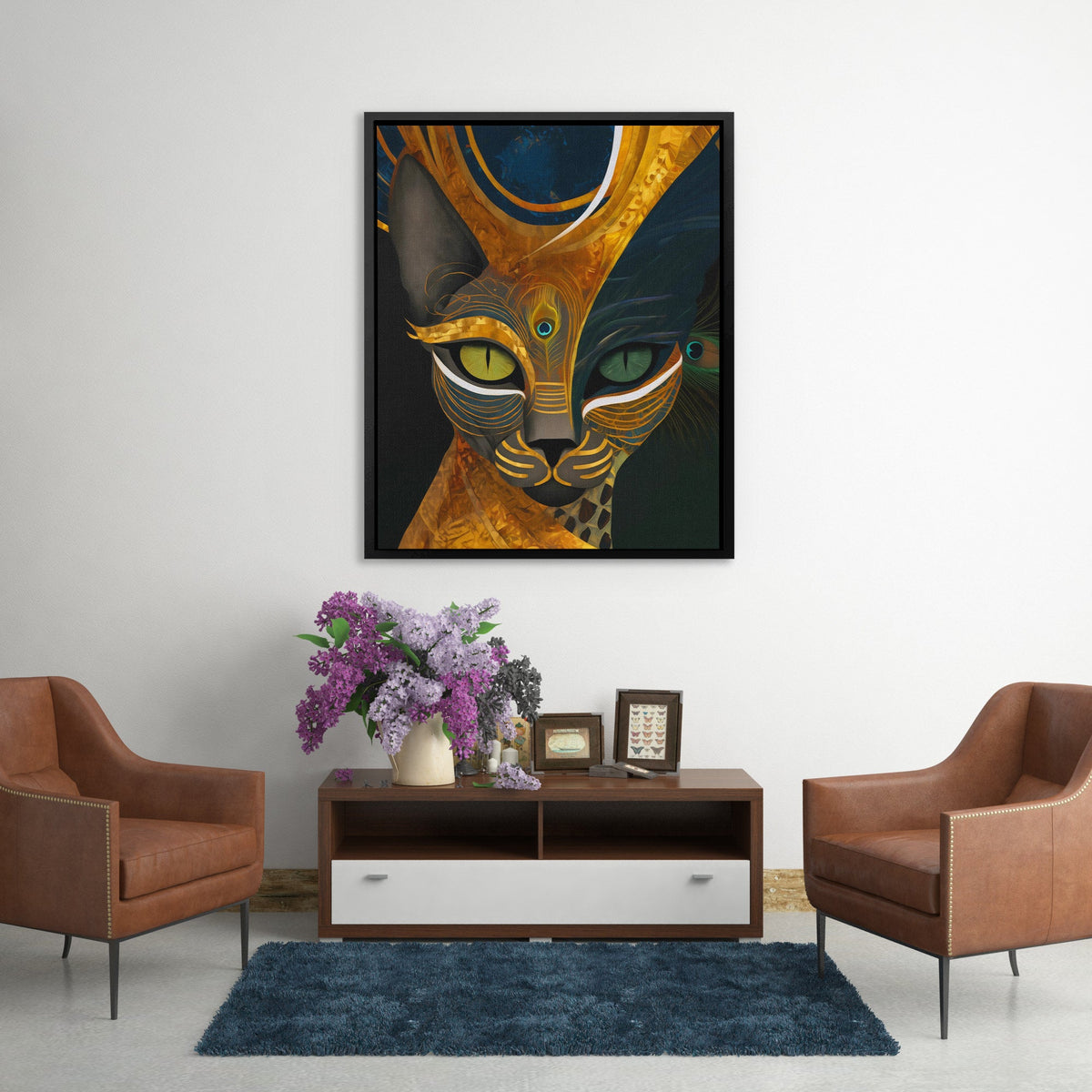 Feline Peacock Oracle - Luxury Wall Art