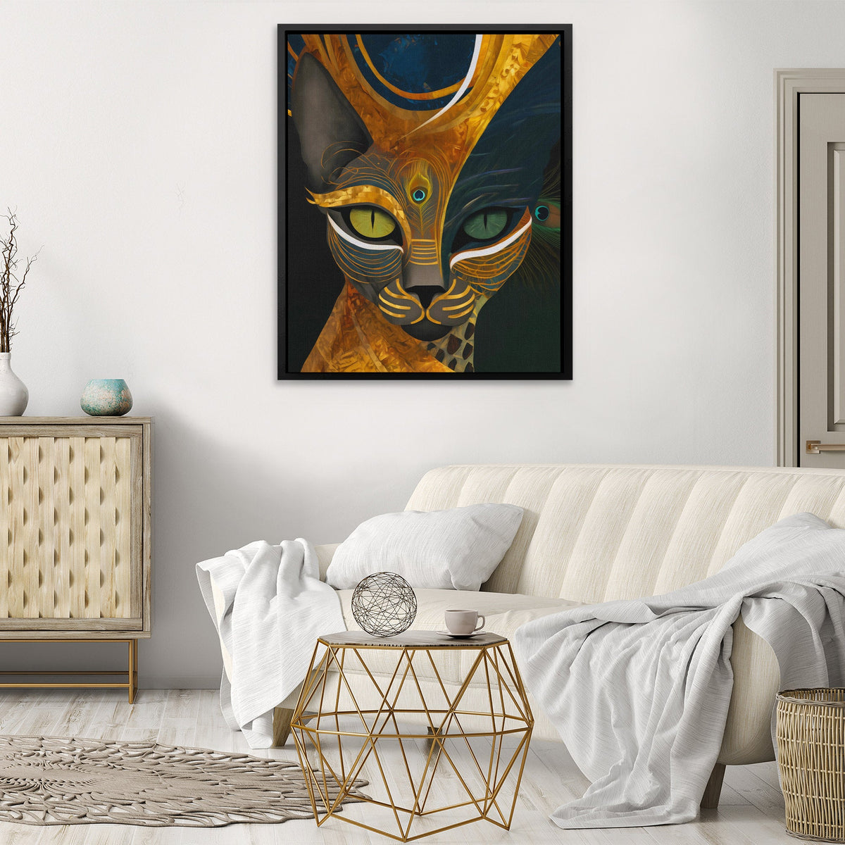 Feline Peacock Oracle - Luxury Wall Art