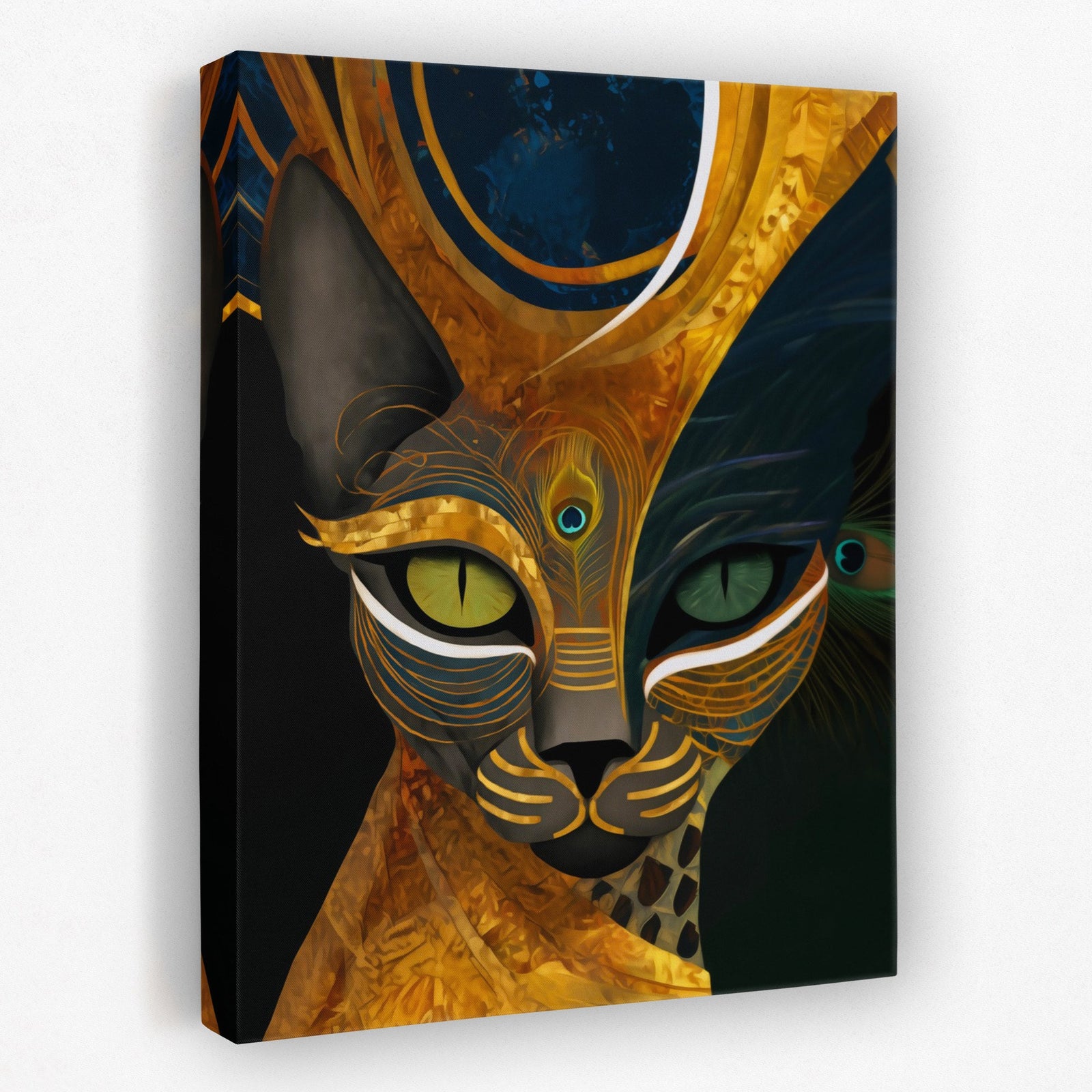 Feline Peacock Oracle - Luxury Wall Art