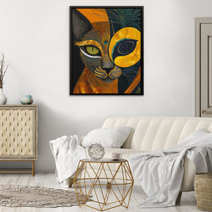 Feline Plume Fusion - Luxury Wall Art