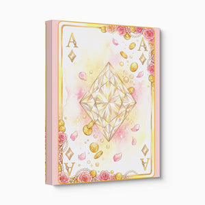 Fem Lux Ace of Diamonds Card — fem lux ace of diamonds card angled flush print